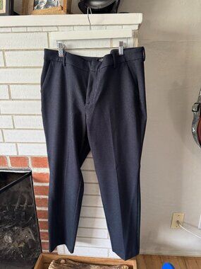 Liverpool Houndstooth Navy Blue Pants - Petite 12